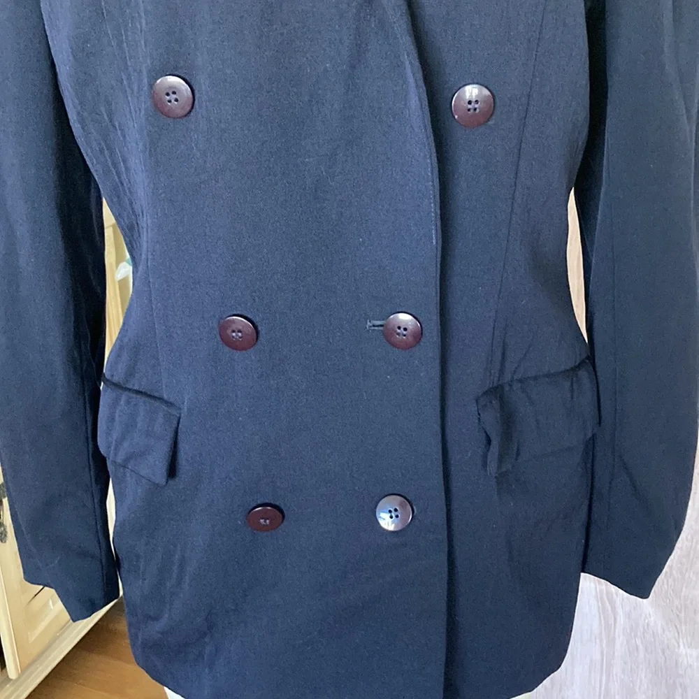 Christian Dior navy blue Vtg blazer, Sz 10